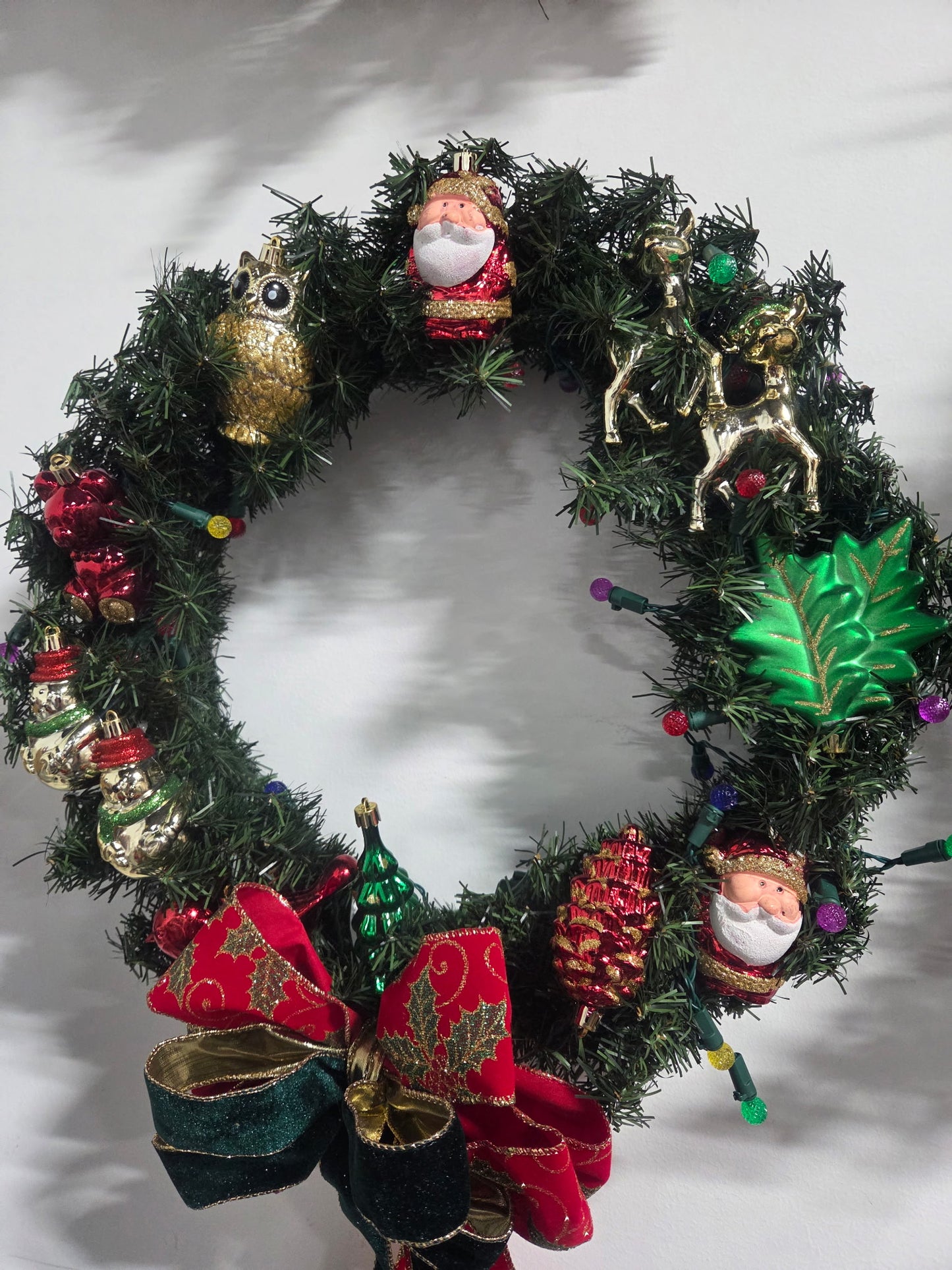 Medium Fall & Holiday Wreath – 18-20 inches Handmade, Ready to Ship