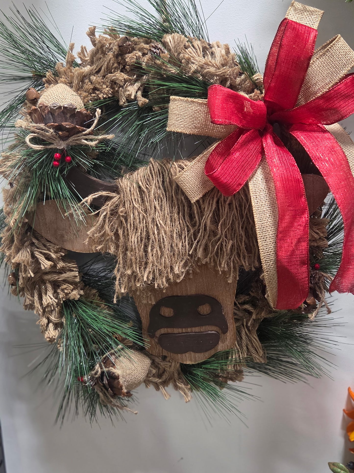 Medium 18-20 inches Fall & Holiday Wreath – Handmade, Ready to Ship